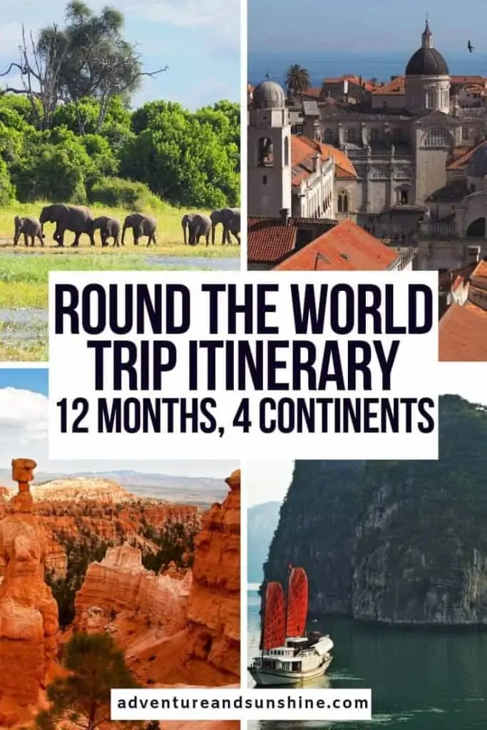 1 year to travel the world